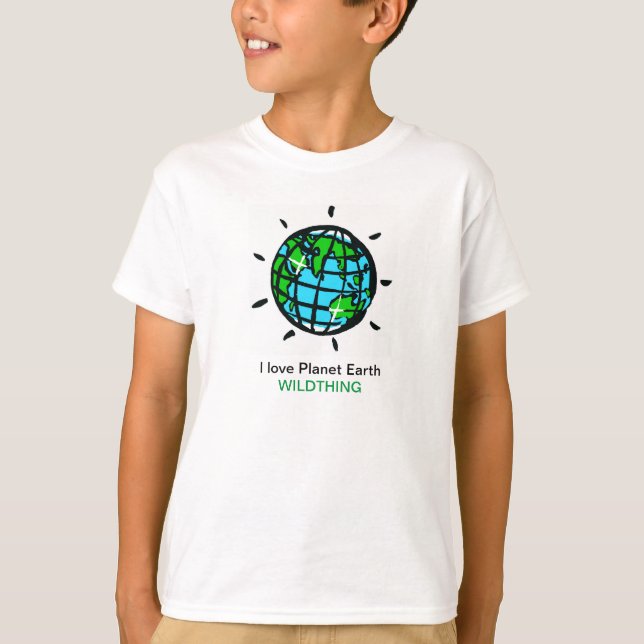Camiseta Amo el Planeta Tierra - Lo salvaje - Naturaleza - (Anverso)