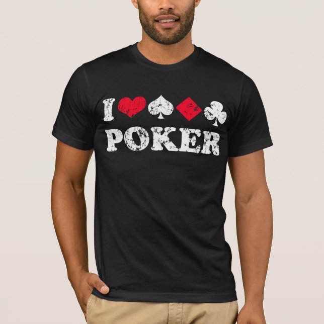 Camiseta Amo el póker (Anverso)