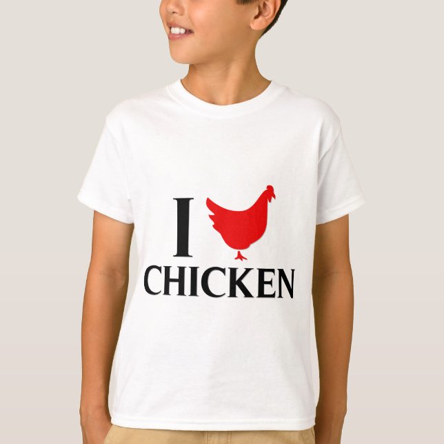 Camiseta Amo el pollo (Anverso)