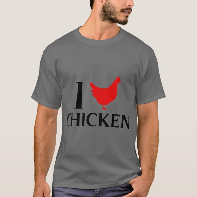 Camiseta Amo el pollo (Anverso)
