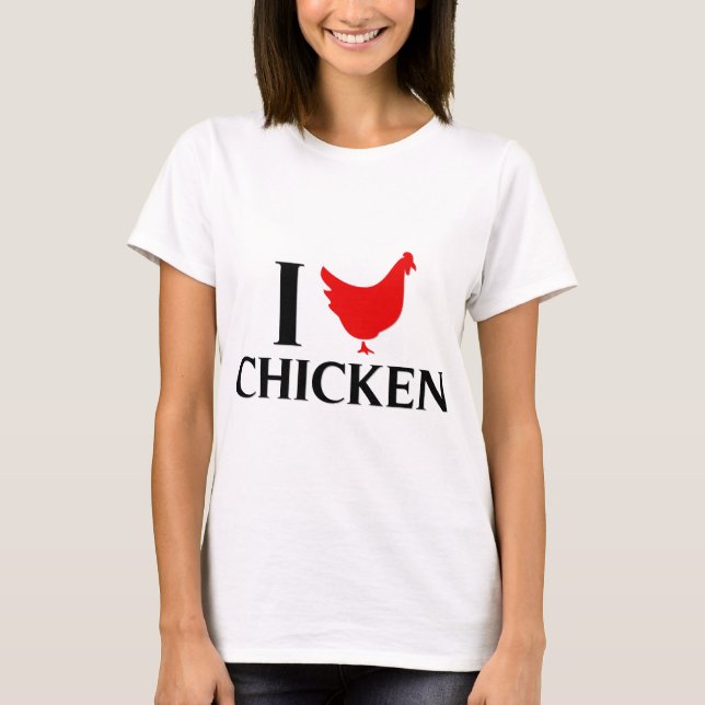 Camiseta Amo el pollo (Anverso)
