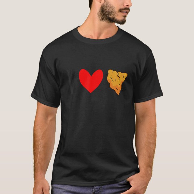 Camiseta Amo el Pollo Frito  Pollo Frito (Anverso)