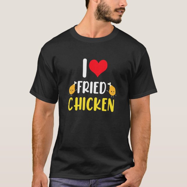 Camiseta Amo el Pollo Frito T -  1 (Anverso)