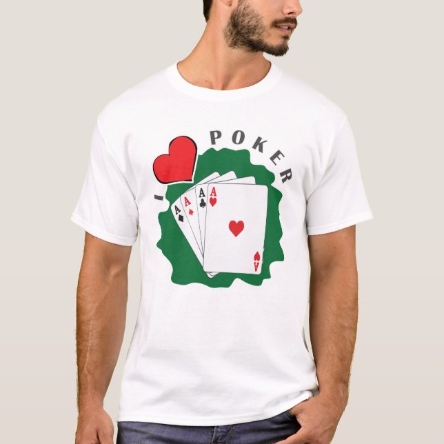 Camiseta Amo el póquer (Anverso)