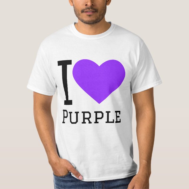 Camiseta Amo el púrpura (Anverso)