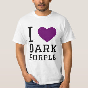 Camiseta Amo el púrpura oscuro