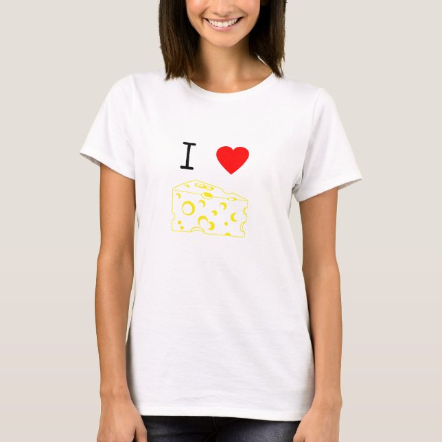 Camiseta Amo el queso (Anverso)