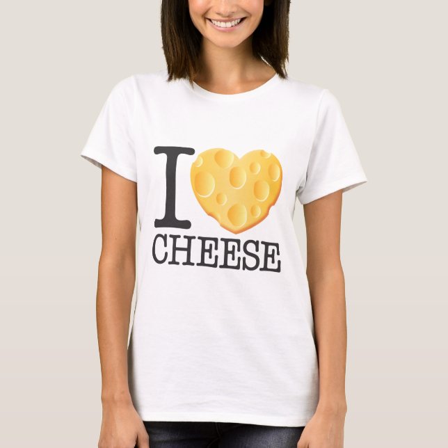 Camiseta Amo el queso (Anverso)