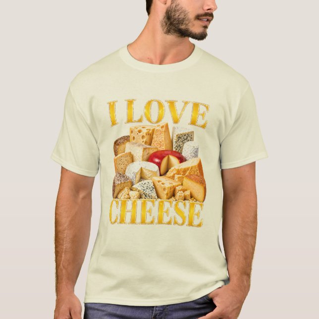 Camiseta Amo el queso (Anverso)