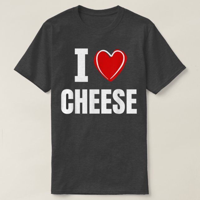 Camiseta Amo el queso 791132 (Diseño del anverso)