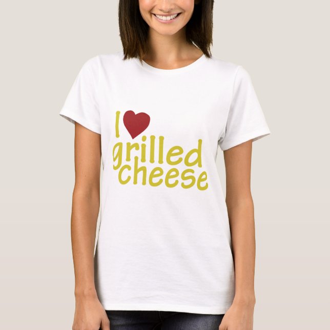 Camiseta Amo el queso asado a la parrilla (Anverso)
