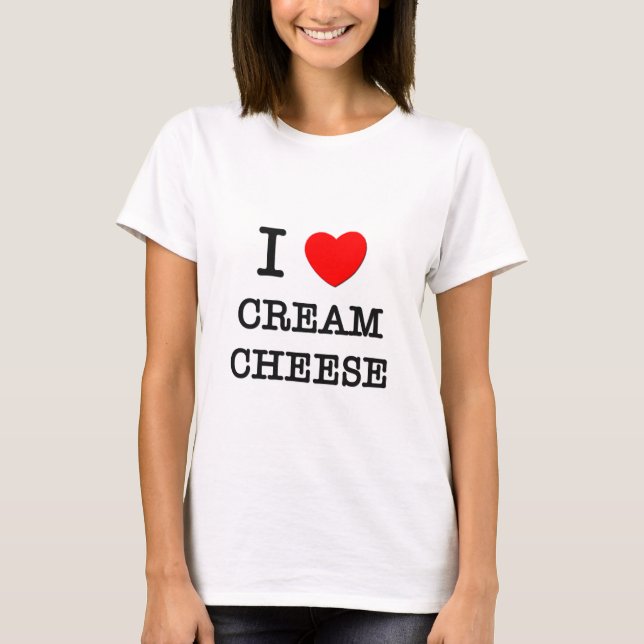 Camiseta Amo el queso cremoso (Anverso)