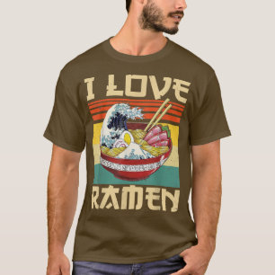 Camiseta Amo el Ramen japonés lindo Kawaii Anime Regalos Ch