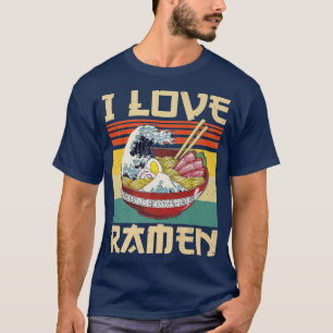 Camiseta Amo el Ramen japonés lindo Kawaii Anime Regalos Ch