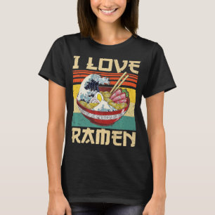 Camiseta Amo el Ramen japonés lindo Kawaii Anime Regalos Ch