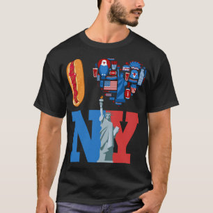 Camiseta Amo el recuerdo de New York NY Regalo Perros calie