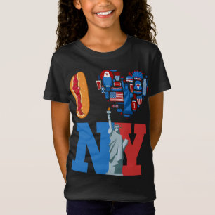 Camiseta Amo el recuerdo de New York NY Regalo Perros calie