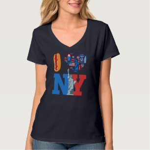 Camiseta Amo el recuerdo de New York NY Regalo Perros calie