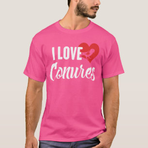 Camiseta Amo el regalo de Conures para los amantes de las a