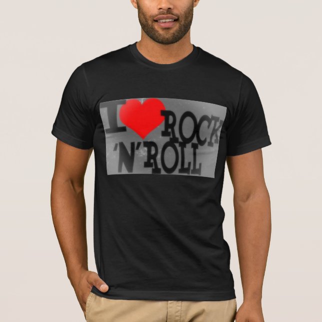 Camiseta Amo el rock and roll (Anverso)