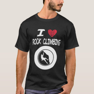 Camiseta Amo el rock escalando una gran pasión o idea de ho