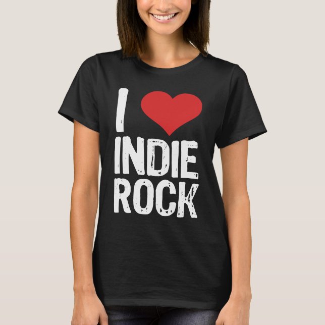 Camiseta Amo el rock interior (Anverso)