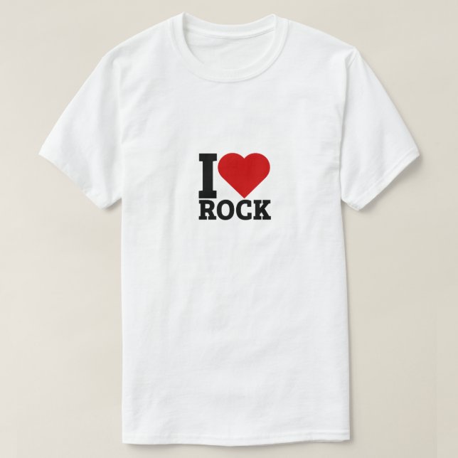 Camiseta Amo el rock - Rock Lover (Diseño del anverso)