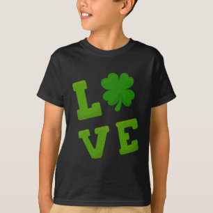 Camiseta Amo el Shamrock de San Patricio