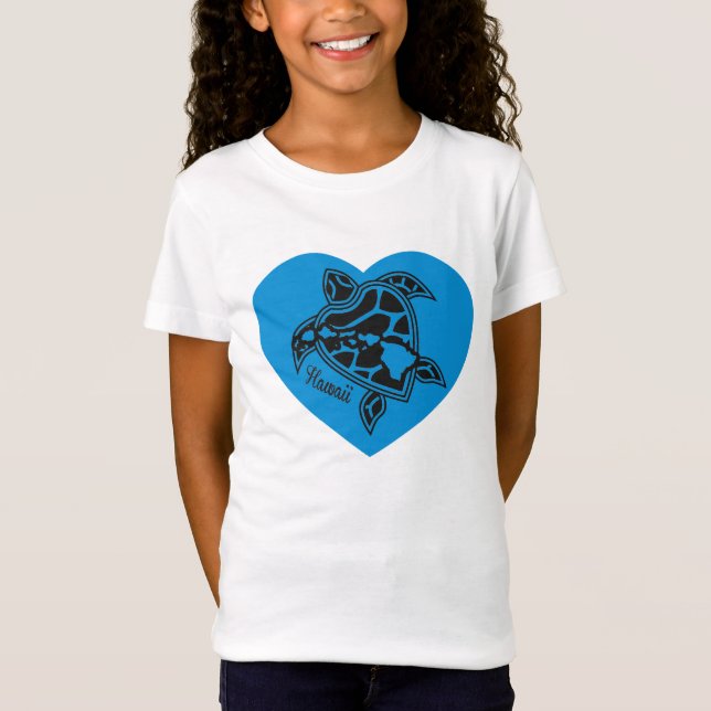 Camiseta Amo el Shirt Hawaii - Tortuga de las Islas Hawaii (Anverso)