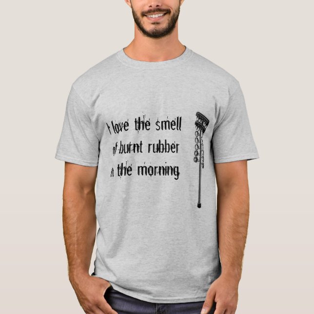 Camiseta Amo el smellof quemado de goma (Anverso)