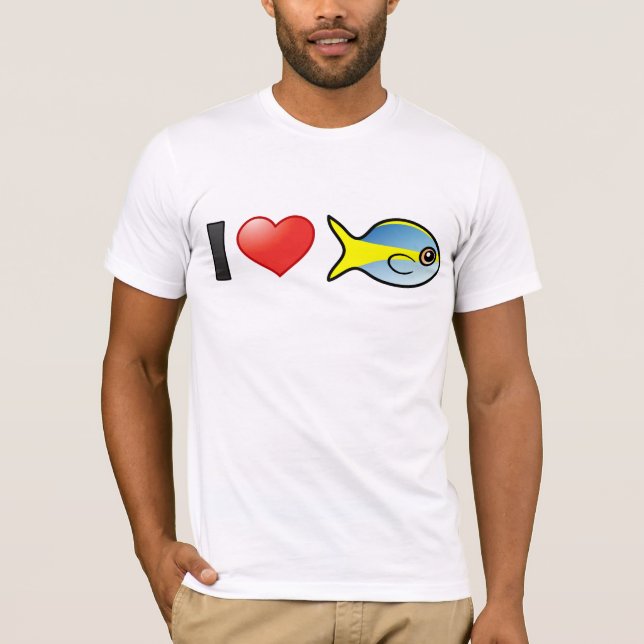 Camiseta Amo el Snapper Yellowtail (Anverso)