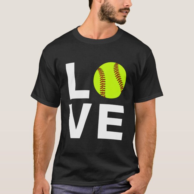 Camiseta Amo el Softball (Anverso)