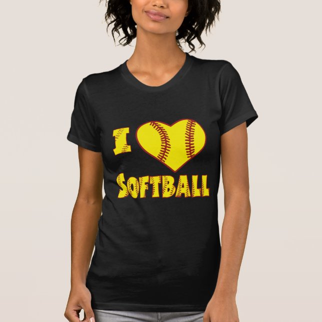 Camiseta Amo el softball 2 (Anverso)