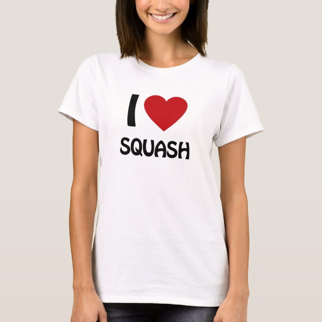 Camiseta Amo el squash (Anverso)