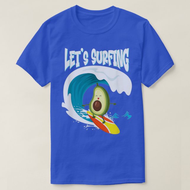 Camiseta Amo El Surfing Fundido De Aguacate (Diseño del anverso)