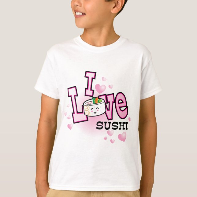 Camiseta Amo el sushi (Anverso)