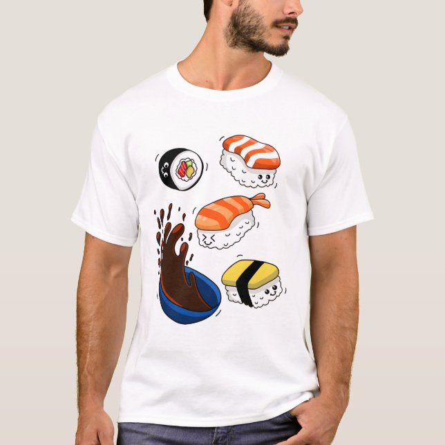Camiseta Amo el sushi (Anverso)