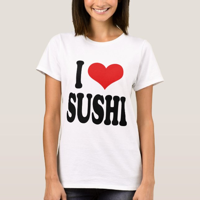 Camiseta Amo el sushi (Anverso)