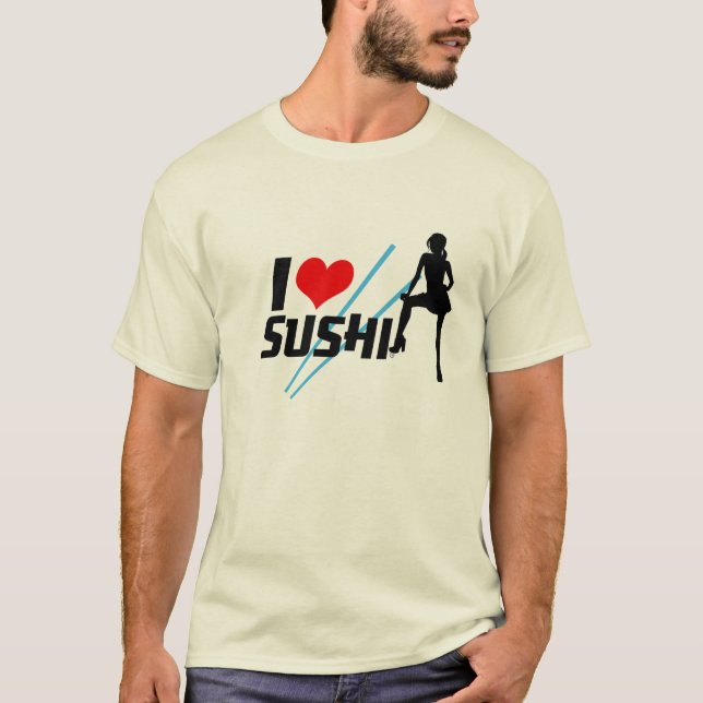 Camiseta Amo el sushi (Anverso)