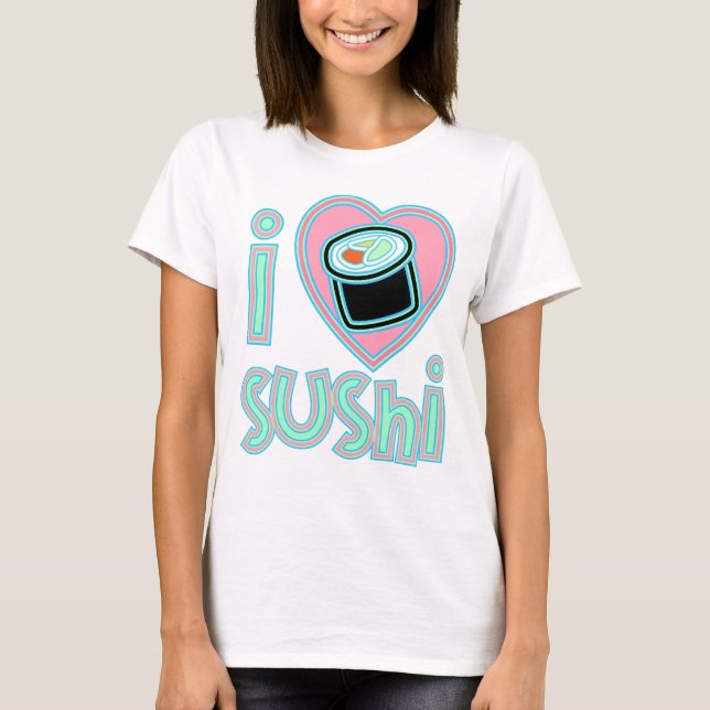 Camiseta Amo el sushi (Anverso)