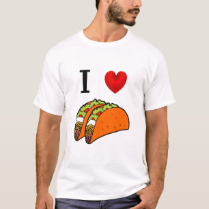 CAMISETA AMO EL TACOS ANARANJADO