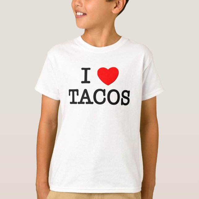 Camiseta Amo el TACOS (la comida) (Anverso)