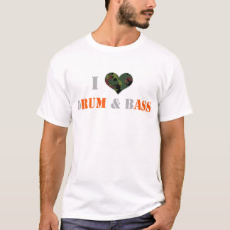 Camiseta Amo el tambor y el bajo