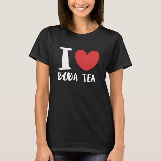 Camiseta Amo el té de burbujas Boba Tea (Anverso)