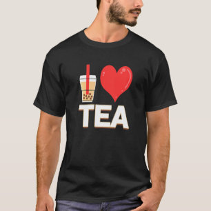 Camiseta Amo el té de burbujas té de burbujas