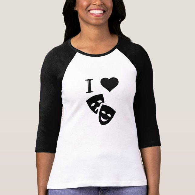 Camiseta Amo el teatro (Anverso)
