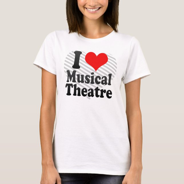 Camiseta Amo el teatro musical (Anverso)