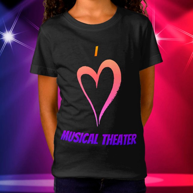 Camiseta Amo el teatro musical - niños (Subido por el creador)