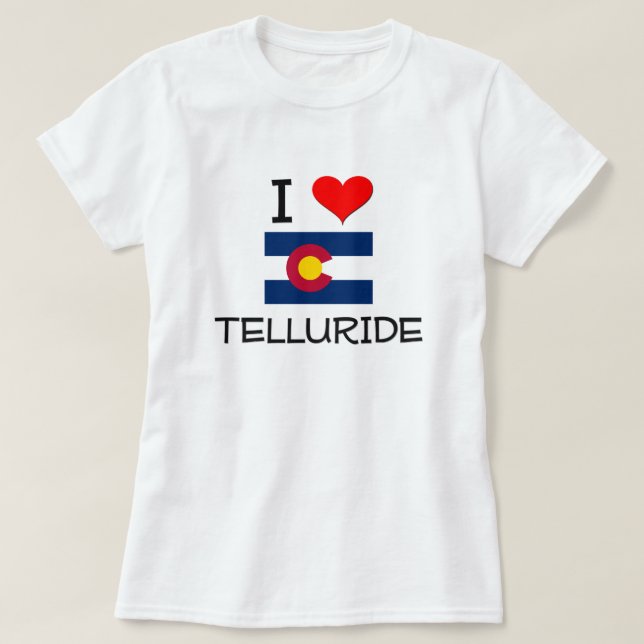 Camiseta Amo el TELURURO Colorado (Diseño del anverso)