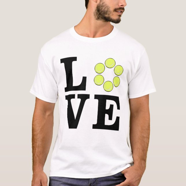 Camiseta Amo el tenis (Anverso)